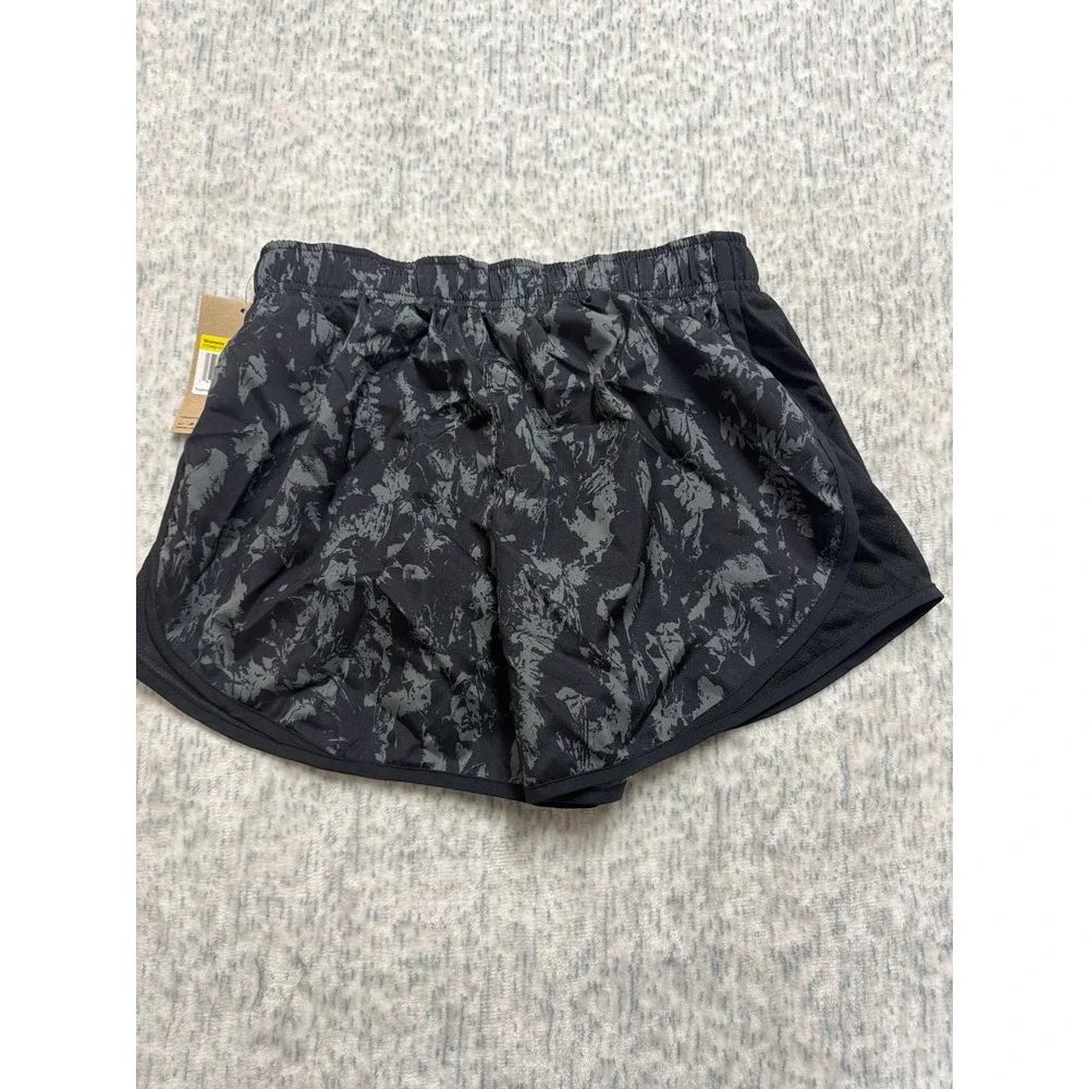 Nike Womens Dri-FIT Running Shorts Black‎ Grey Smoke Print FZ3482-010 Size S NWT